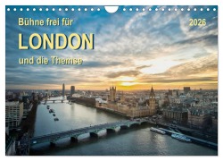 Cover-Bild zum Titel 'Bühne frei für London und die Themse (Wandkalender 2026 DIN A4 quer), CALVENDO Monatskalender' von 'Peter Roder'