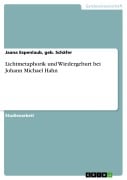 Cover-Bild zum Titel 'Lichtmetaphorik und Wiedergeburt bei Johann Michael Hahn' von 'Geb. Schäfer Espenlaub'