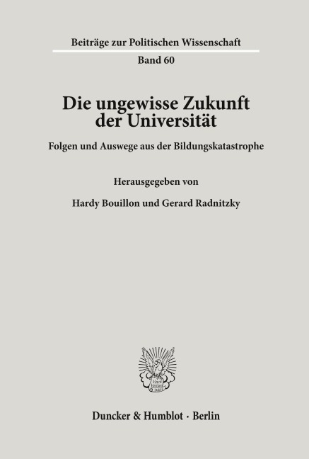 Die ungewisse Zukunft der Universität. - 