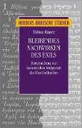 Cover-Bild zum Titel 'Bleibendes Nachwirken des Exils' von 'Tobias Häner'