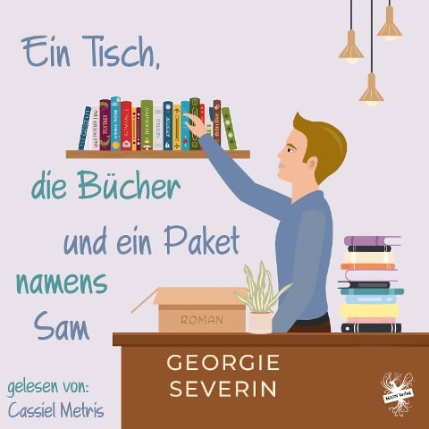 Ein Tisch, die Bücher und ein Paket namens Sam - Georgie Severin