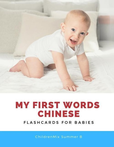 My First Words Chinese Flashcards for Babies: Easy and Fun Big Flash cards basic vocabulary with cute picture for kids. - Childrenmix Summer B.