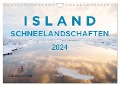 ISLAND - Schneelandschaften (Wandkalender 2024 DIN A4 quer), CALVENDO Monatskalender - Claudia Wiens
