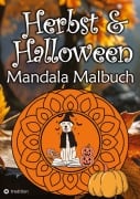 Cover-Bild zum Titel 'Herbst Mandala Malbuch für Erwachsene Halloween Mandalas Malblock Frauen, Mädchen, Kinder' von 'Kenya Kooper'