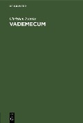 Cover-Bild zum Titel 'Vademecum' von 'Christian Franke'