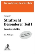 Cover-Bild zum Titel 'Strafrecht Besonderer Teil I' von 'Rudolf Rengier'
