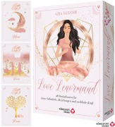 Cover-Bild zum Titel 'Love Lenormand - 40 Orakelkarten für deine Selbstliebe, Beziehung, weibliche Kraft' von 'Azra Manzoor'