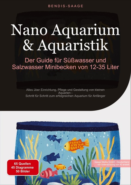 Nano Aquarium & Aquaristik: Der Guide für Süßwasser und Salzwasser Minibecken von 12-35 Liter - Bendis A. I. Saage - Deutschland