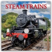 Cover-Bild zum Titel 'Steam Trains - Dampfeisenbahnen 2027 - 16-Monatskalender' von 'Gifted Stationery Co. Ltd'