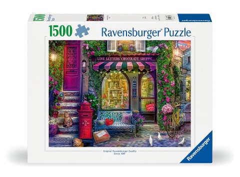Erwachsenenpuzzle 1500 Teile - Liebesbriefe und Schokolade - 