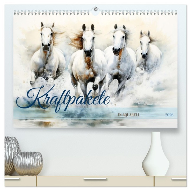Kraftpakete in Aquarell (hochwertiger Premium Wandkalender 2026 DIN A2 quer), Kunstdruck in Hochglanz - Daniela Tapper