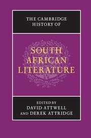The Cambridge History of South African Literature - 