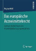 Cover-Bild zum Titel 'Das europäische Arzneimittelrecht' von 'Regina Kröll'