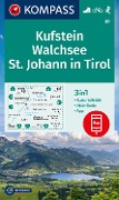 Cover-Bild zum Titel 'KOMPASS Wanderkarte 09 Kufstein, Walchsee, St. Johann in Tirol 1:25.000' von ''