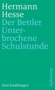Cover-Bild zum Titel 'Der Bettler und Unterbrochene Schulstunde' von 'Hermann Hesse'