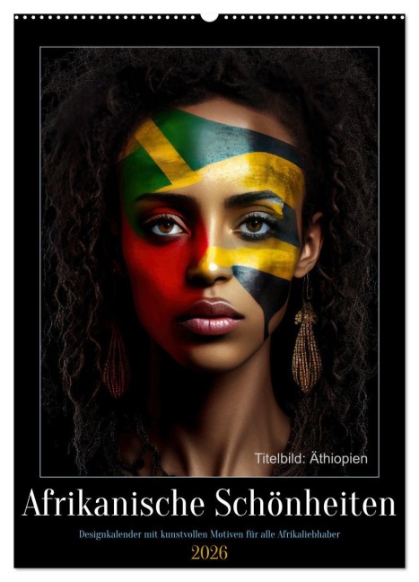 Afrikanische Schönheiten (Wandkalender 2026 DIN A2 hoch), CALVENDO Monatskalender - Peter Rübsamen