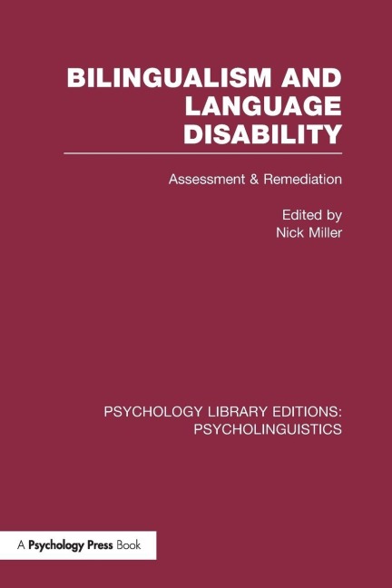 Bilingualism and Language Disability (PLE - 