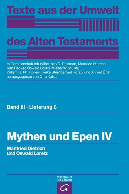 Mythen und Epen IV - Manfried Dietrich, Oswald Loretz