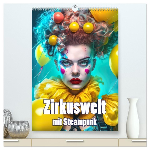 Zirkuswelt mit Steampunk (hochwertiger Premium Wandkalender 2024 DIN A2 hoch), Kunstdruck in Hochglanz - Liselotte Brunner-Klaus
