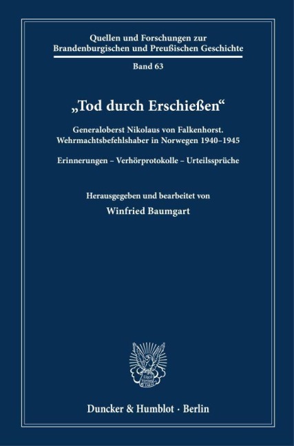 "Tod durch Erschießen" - 