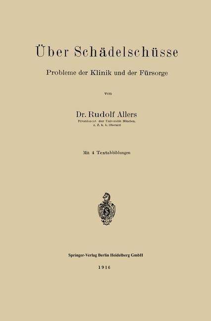 Über Schädelschüsse - Rudolf Allers
