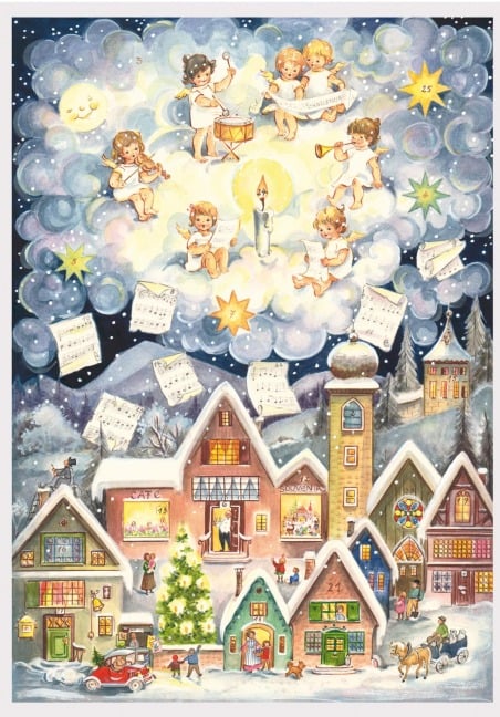 Adventskalender Nachdruck von 1952 "Engelskonzert" - E. Lörcher