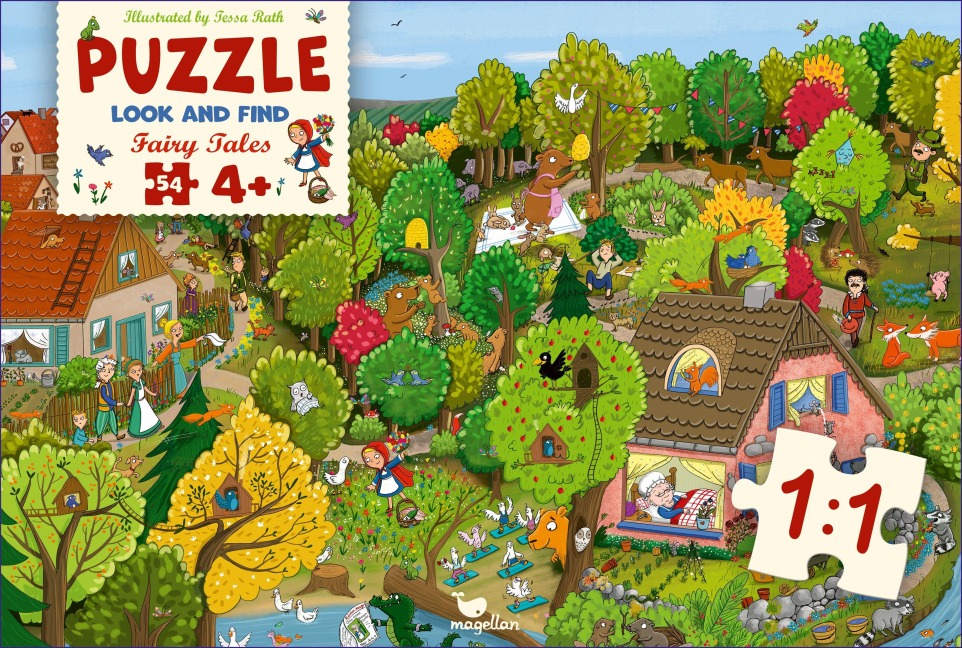 Look and Find - Fairy Tales - Red Riding Hood (Puzzle 54 Teile) - 
