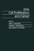 Cover-Bild zum Titel 'Ions, Cell Proliferation, and Cancer' von ''