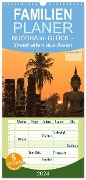 Familienplaner 2024 - BUDDHA im GLÜCK ¿ Weisheiten aus Asien mit 5 Spalten (Wandkalender, 21 x 45 cm) CALVENDO - BuddhaART BuddhaART
