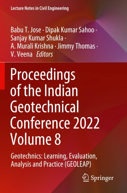 Proceedings of the Indian Geotechnical Conference 2022 Volume 8 - 