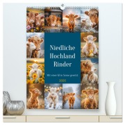 Niedliche Hochland Rinder (hochwertiger Premium Wandkalender 2026 DIN A2 hoch), Kunstdruck in Hochglanz - Steffen Gierok-Latniak