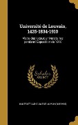 Cover-Bild zum Titel 'Université de Louvain, 1425-1834-1910' von ''