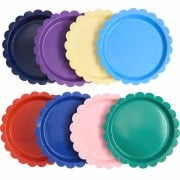Cover-Bild zum Titel 'Pappteller Mix, Magic Rainbow, FSC MIX, 8 Stk, 8 verschiedene Farben, 23 cm, 350 g/m²' von ''