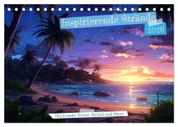 Cover-Bild zum Titel 'Inspirierende Strände (Tischkalender 2026 DIN A5 quer), CALVENDO Monatskalender' von 'KalliDesignShop KalliDesignShop'