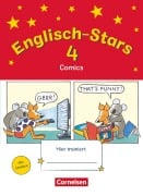 Cover-Bild zum Titel 'Englisch-Stars 4. Schuljahr. Übungsheft Comics' von 'Barbara Gleich, Britta Schöpe, Irene Reindl, Katrin Schmidt'
