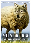 Cover-Bild zum Titel 'Seltsame Tiere - da stimmt doch was nicht... (Tischkalender 2026 DIN A5 hoch), CALVENDO Monatskalender' von 'Renate Bleicher'