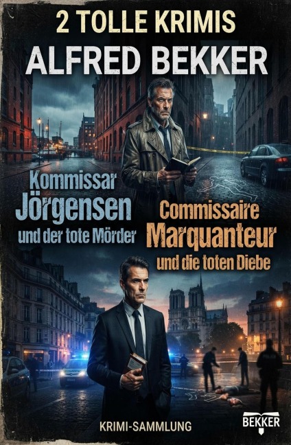 2 Tolle Krimis: Kommissar Jörgensen und der tote Mörder / Commissaire Marquanteur und die toten Diebe - Alfred Bekker