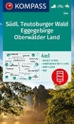 KOMPASS Wanderkarte 844 Südlicher Teutoburger Wald - Eggegebirge - Oberwälder Land 1:50.000 - 