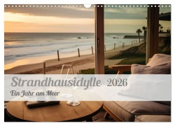 Cover-Bild zum Titel 'Strandhausidylle (Wandkalender 2026 DIN A3 quer), CALVENDO Monatskalender' von 'Ally Bee'