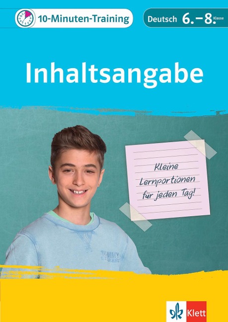 10-Minuten-Training Deutsch Aufsatz Inhaltsangabe 6. - 8. Klasse - 