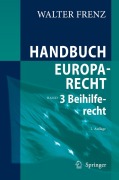 Cover-Bild zum Titel 'Handbuch Europarecht' von 'Walter Frenz'