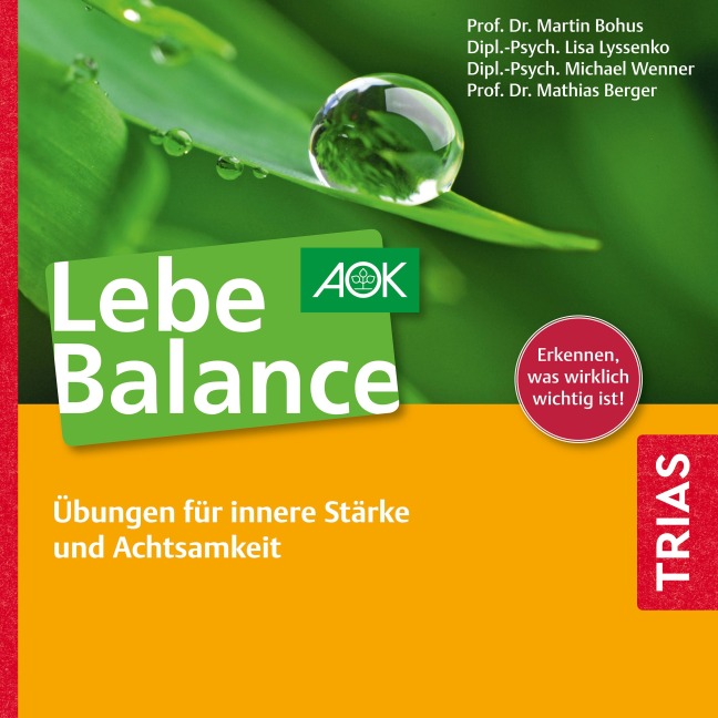 Lebe Balance Audio-CD - Mathias Berger, Michael Wenner, Lisa Lyssenko, Martin Bohus