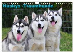 Cover-Bild zum Titel 'Huskys - Traumhunde (Wandkalender 2026 DIN A4 quer), CALVENDO Monatskalender' von 'Michael Ebardt'