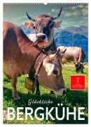 Cover-Bild zum Titel 'Glückliche Bergkühe (Wandkalender 2026 DIN A2 hoch), CALVENDO Monatskalender' von 'Peter Roder'