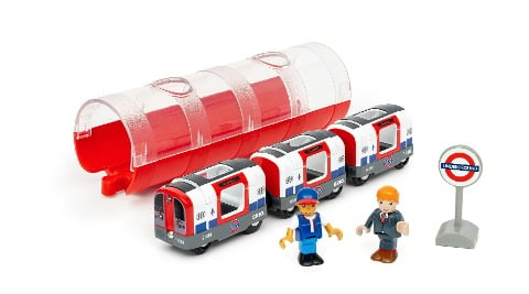 BRIO World - 36085 Trains of the World Londoner U-Bahn mit Licht und Sound | Spielzeugzug mit Licht & Sound für Kinder ab 3 Jahren - 