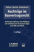 Cover-Bild zum Titel 'Nachträge im Bauvertragsrecht' von ''