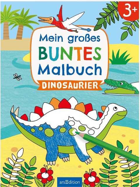 Mein großes buntes Malbuch - Dinosaurier - 