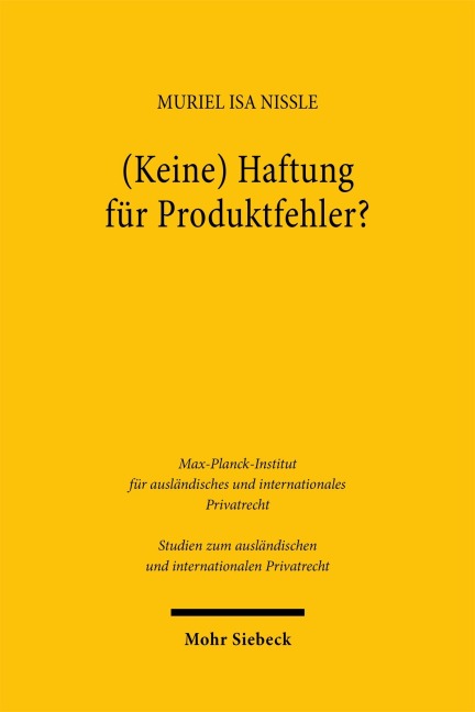 (Keine) Haftung für Produktfehler? - Muriel Isa Nißle