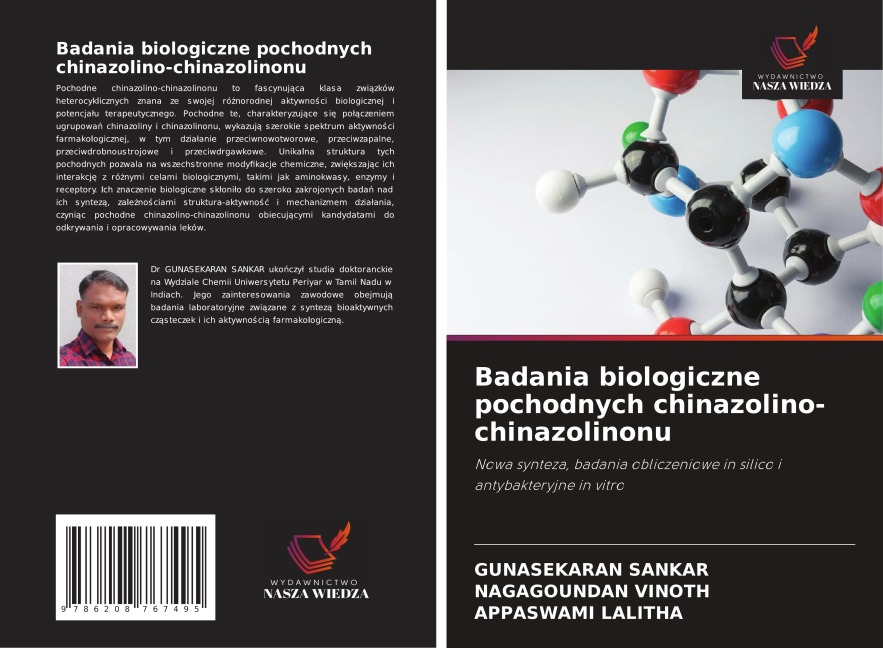 Badania biologiczne pochodnych chinazolino-chinazolinonu - Gunasekaran Sankar, Nagagoundan Vinoth, Appaswami Lalitha