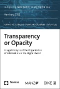 Cover-Bild zum Titel 'Transparency or Opacity' von ''
